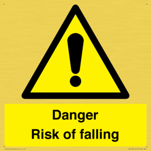 Danger Risk of falling